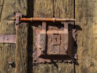 Altes Schloß an einem Holztor - Bamberg